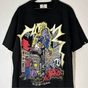 Warren Lotas Eric Emanuel T Shirt NYC 6 on 1 Basketball Tee Shirt Oversized WL